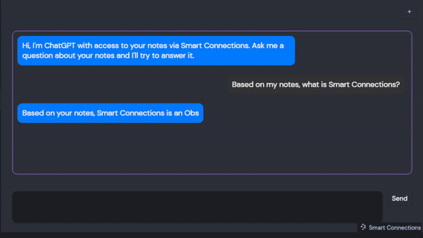 Smart Chat feature of Smart Connections What is Smart Connections Demo